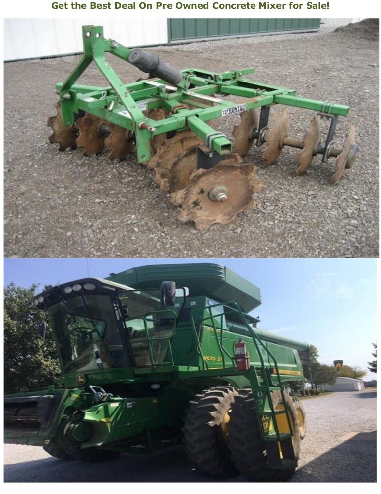 Get the Best Deal On Pre Owned Concrete Mixer for Sale!