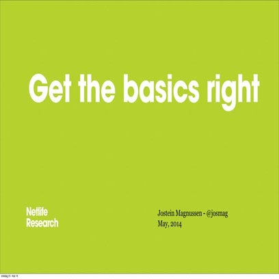 Get the intranet basics right