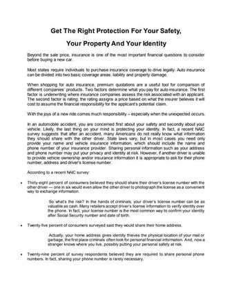 Get The Right Protection For Your Safety, Your Property And Your Identity