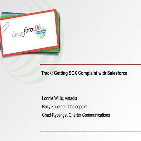 Getting SOX Compliant with Salesforce