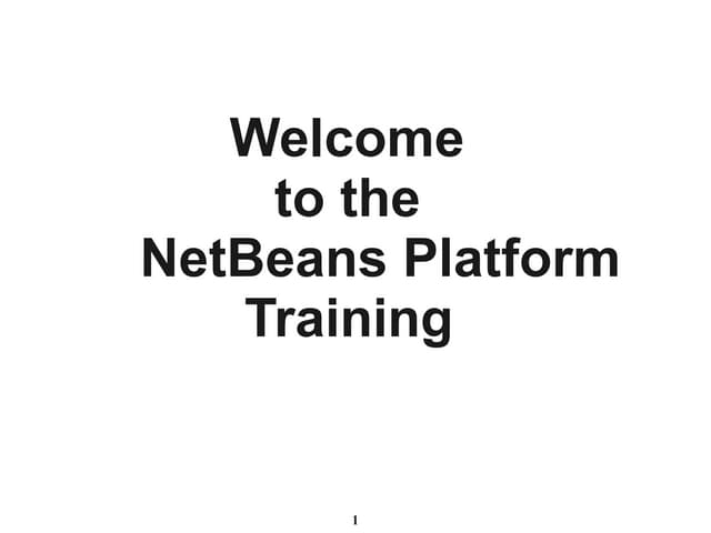 Getting Started with the NetBeans Platform | PDF
