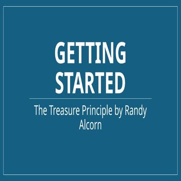Treasured Principle by Randy Alcorn Chapter 5