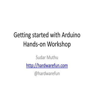 Getting started with arduino workshop