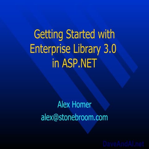 Getting Started with Enterprise Library 3.0 in ASP.NET