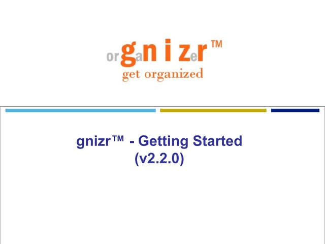 Getting Started With Gnizr
