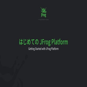 はじめての JFrog Platform V2