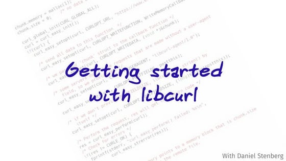 Getting started with libcurl