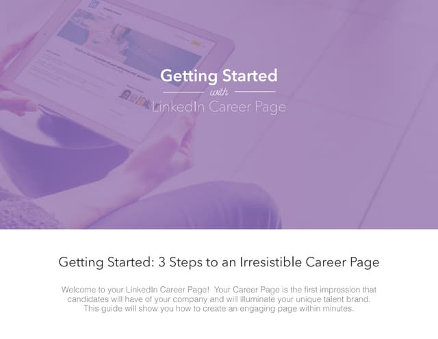 Getting Started with LinkedIn Career Pages