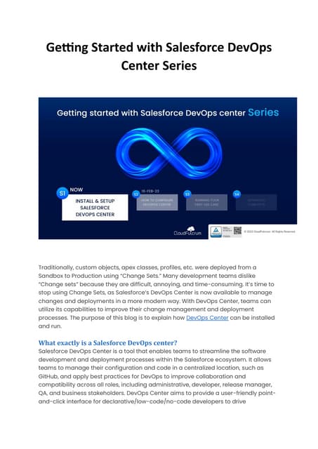 Getting Started With Salesforce Devops Center Series Pdf Getting Started With Salesforce Devops Center Series Pdf