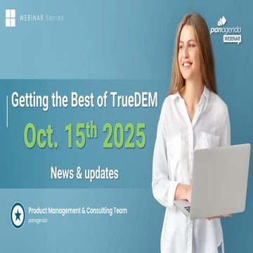 Getting the Best of TrueDEM – October News & Updates
