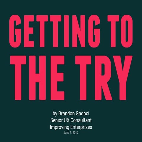 Getting to-the-try