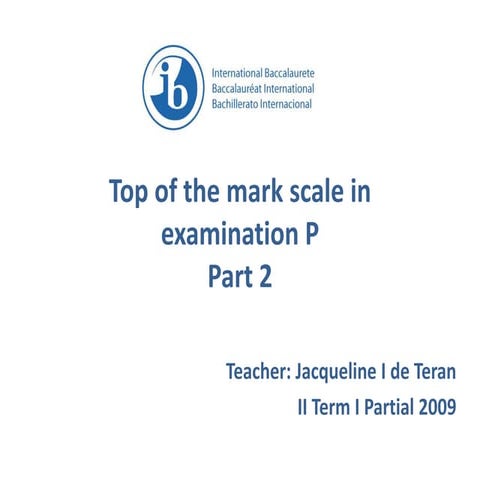 Getting A 9 Or 10 In Writing Part 2