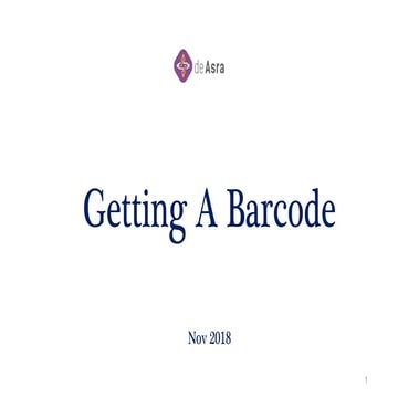 Getting a Barcode | Obtaining A Barcode