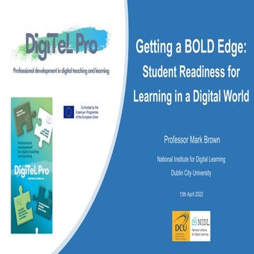 Getting a BOLD Edge: Student Readiness for Learning in a Digital World