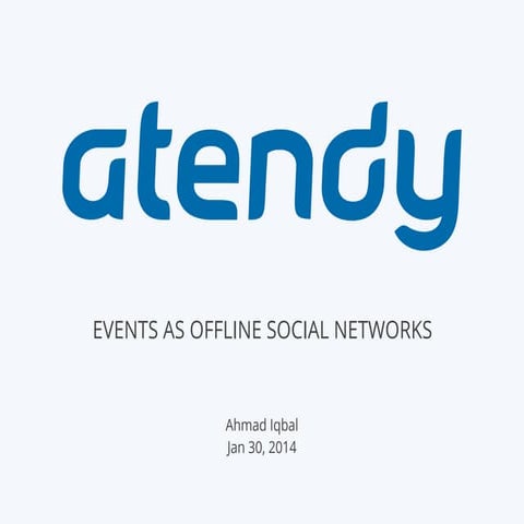 Events as Offline Social Networks