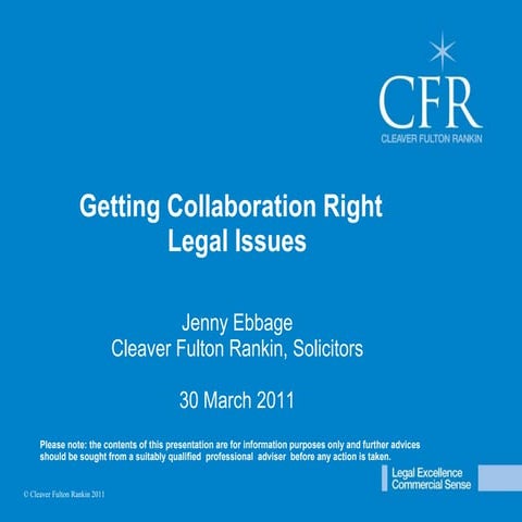 Getting Collaboration Right - Jenny Ebbage
