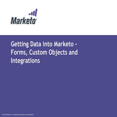 Getting Data into Marketo 