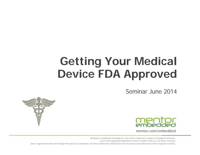 Getting Your Medical Device FDA App...
