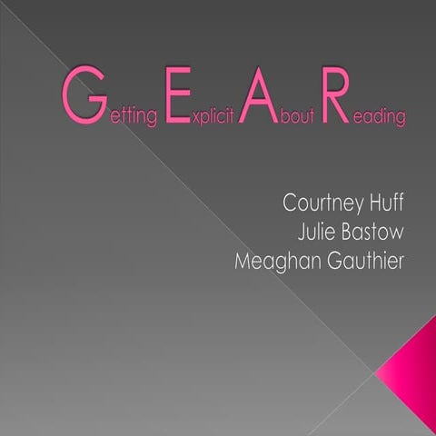 Getting explicit about reading