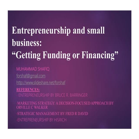 Getting Funding or Financing6 (7 12-16)