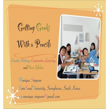 Creative Writing in the EFL/ESL classroom