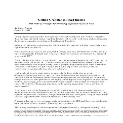 Getting granular in fixed income