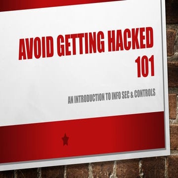 Seguridad de la Información y Controles contra Hackers - Getting hacked 101  ...