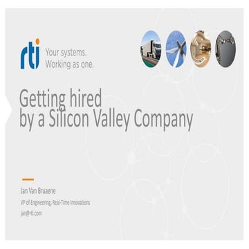 Getting Hired by a Silicon Valley Company