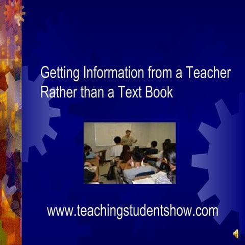 Getting information from only the teacher97