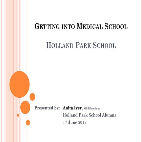 Getting into Medical School in the UK -  17 June 2015