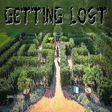 Getting Lost