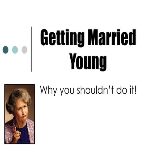 Getting married young