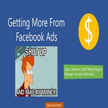 Getting More From Facebook Ads