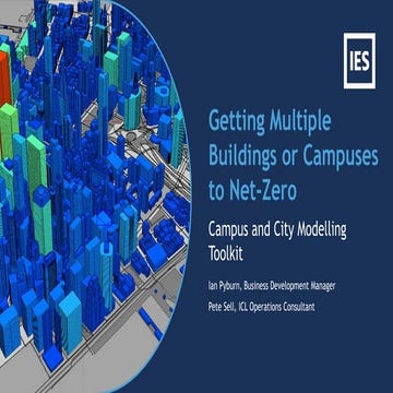 Getting Multiple Buildings to Net-Zero