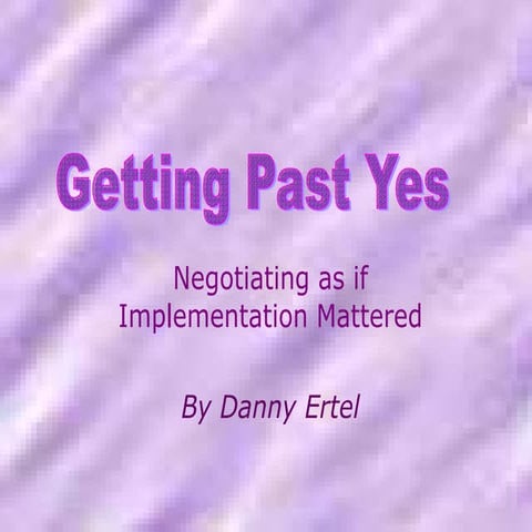 Getting past yes | PDF