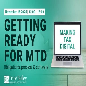 Getting ready for MTD – obligations, process and software