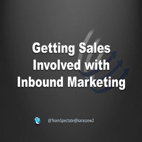 Getting Sales Involved with Inbound Marketing