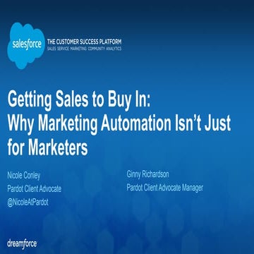 Getting Sales to Buy In: Why Marketing Automation Isn't Just for Marketers