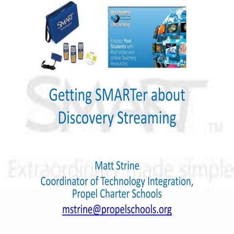 Getting smarter about discovery streaming