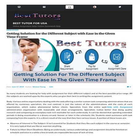 Getting solution for the different subject with ease in the given time frame