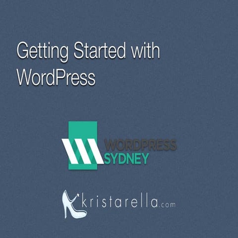 Getting started with WordPress