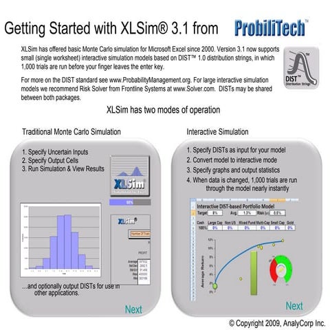 Getting Started With XLSIM