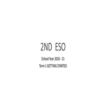 Getting started 2nd eso 20-21