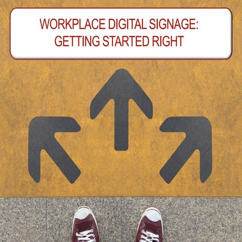 Workplace Digital Signage: Getting Started Right