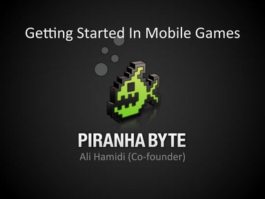 Getting started in mobile games
