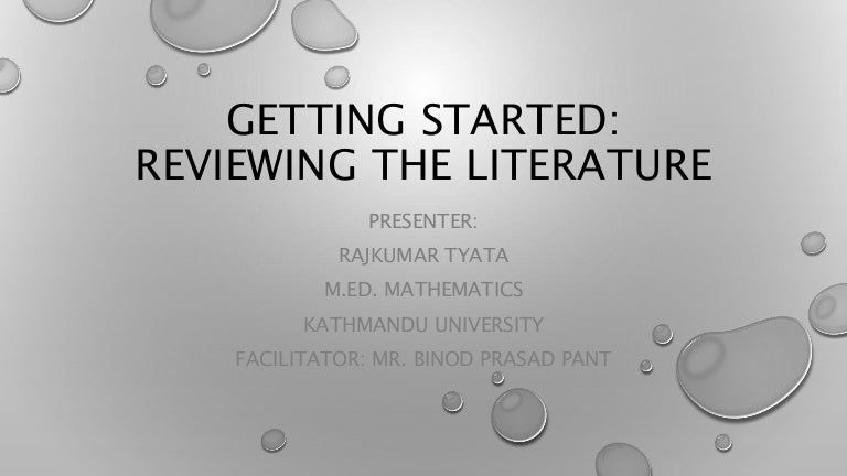 Literature review in research image