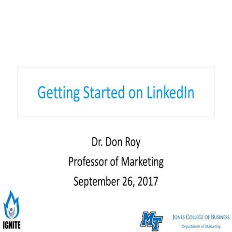 Getting Started on LinkedIn