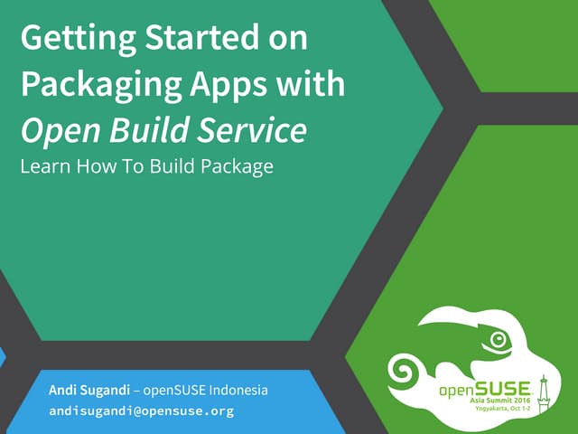 Getting Started on Packaging Apps with Open Build Service