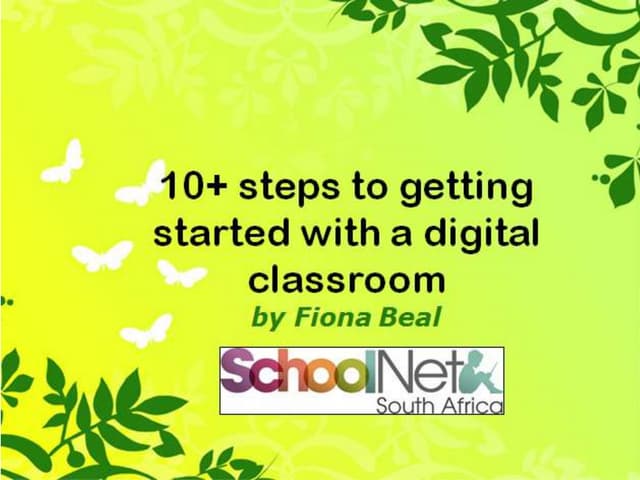 Getting started with a digital classroom