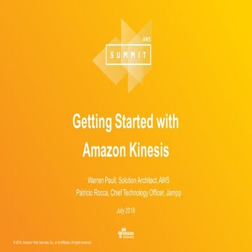 Getting started with amazon kinesis